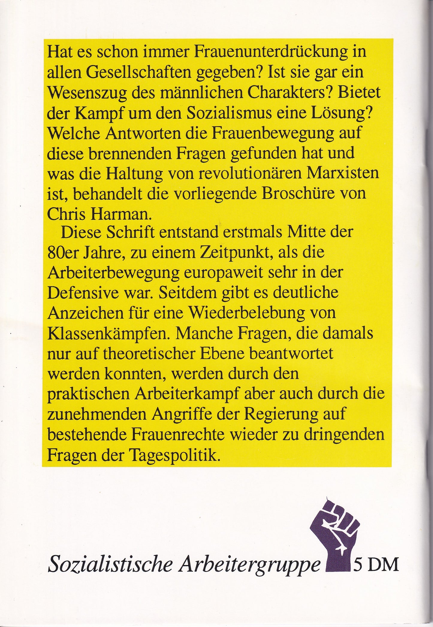 Frauenunterdrückung & Frauenbefreiung